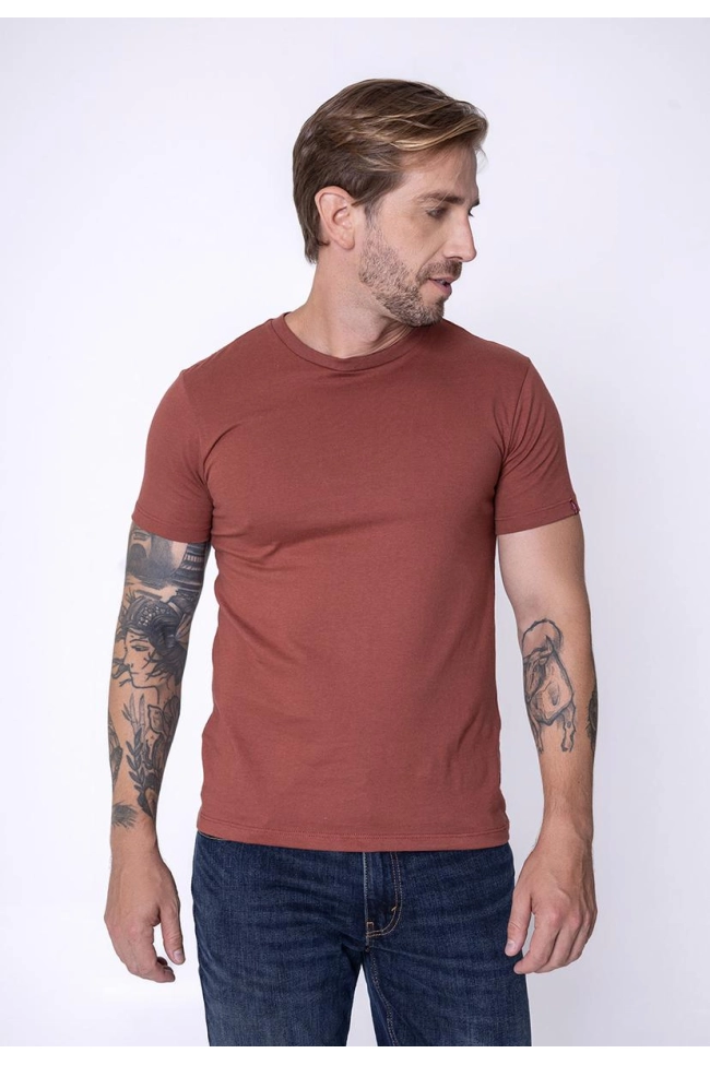 Produto Camiseta Levis Slim Tab Masculina Terracota