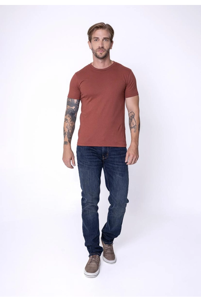 Produto Camiseta Levis Slim Tab Masculina Terracota