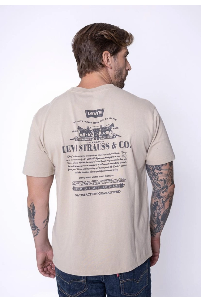 Produto Camiseta Levis Vintage Fit Graphic Masculina Nude