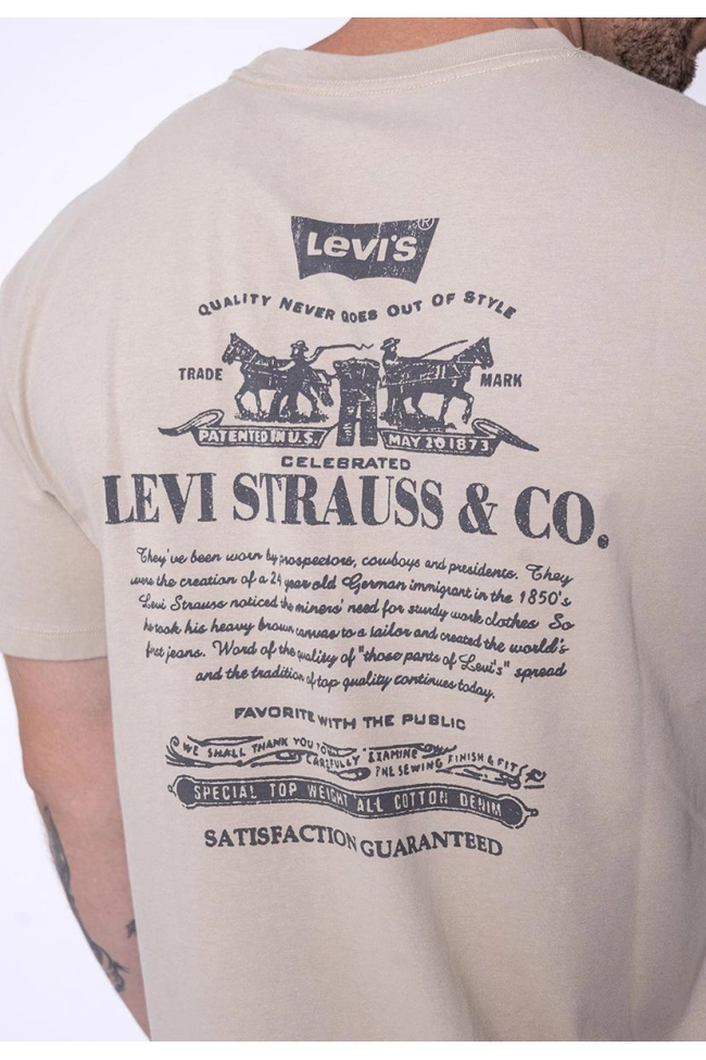 Produto Camiseta Levis Vintage Fit Graphic Masculina Nude