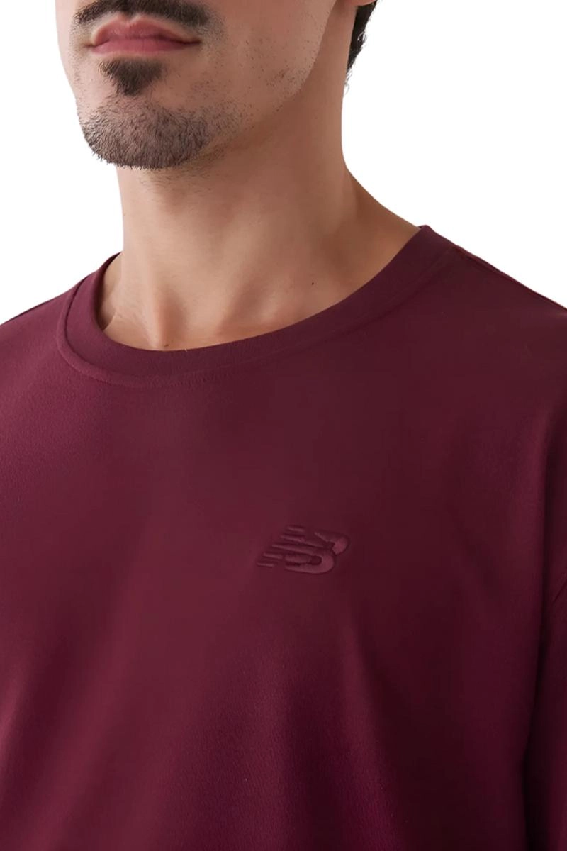 Camiseta New Balance Manga Curta Masculina Ameixa Produto Camiseta New Balance Manga Curta Masculina Ameixa