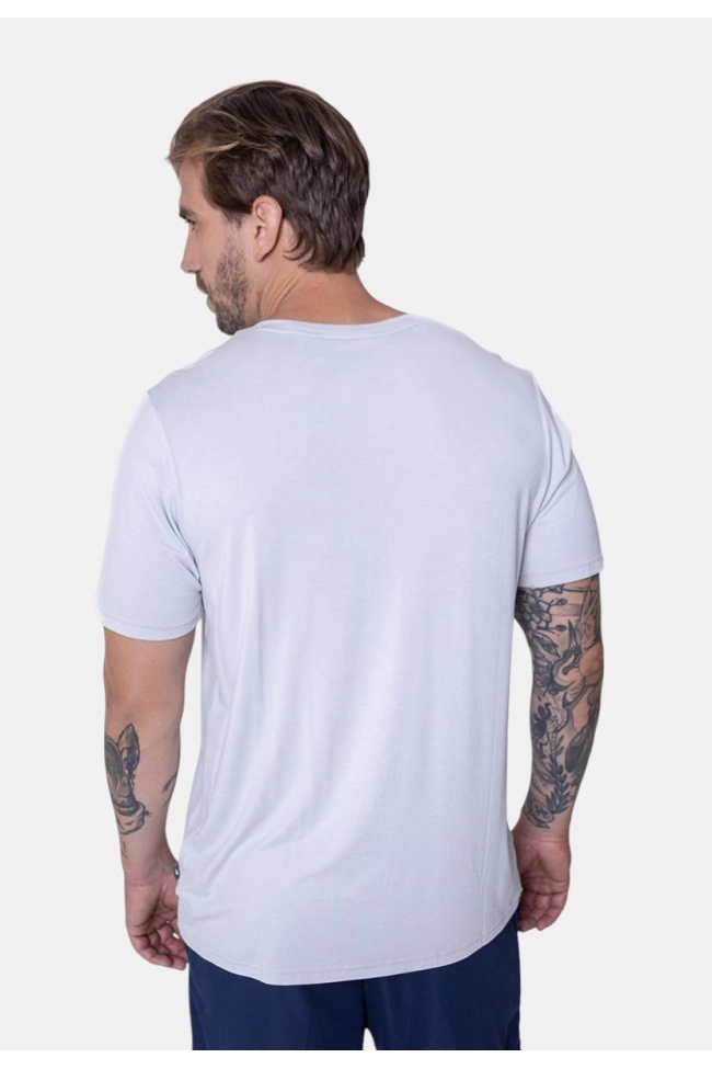 Produto Camiseta New Balance Manga Curta Masculina Chumbo