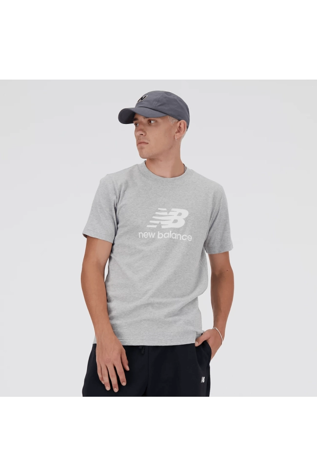 Camiseta New Balance Manga Curta Masculina Cinza Produto Camiseta New Balance Manga Curta Masculina Cinza