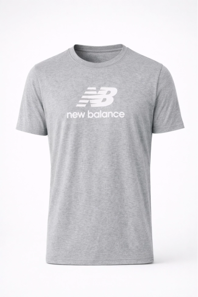 Produto Camiseta New Balance Manga Curta Masculina Cinza 