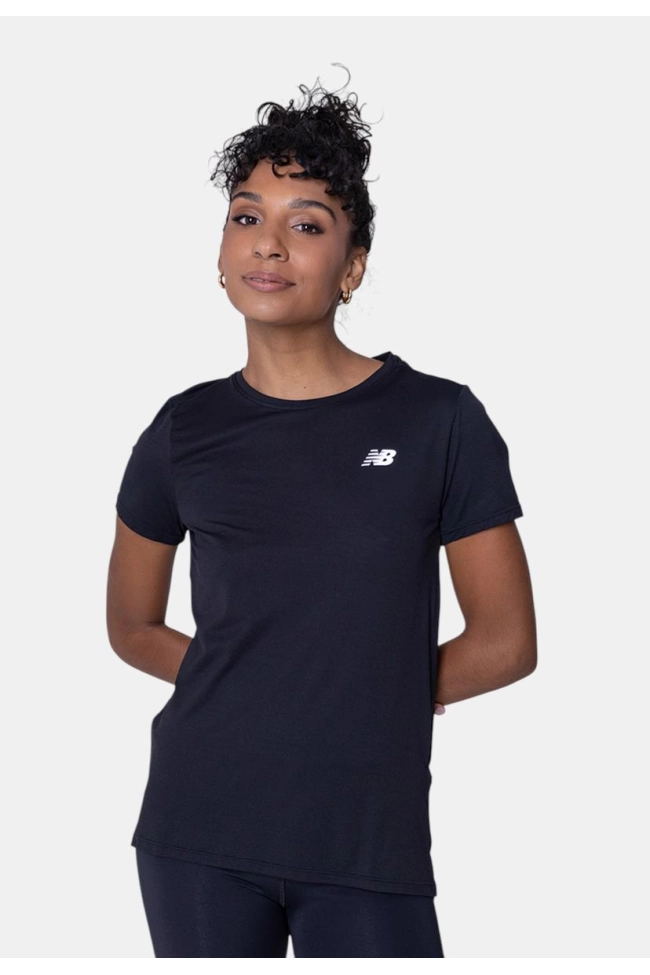Camiseta New Balance Sports Essentials Feminina Preta Produto Camiseta New Balance Sports Essentials Feminina Preta