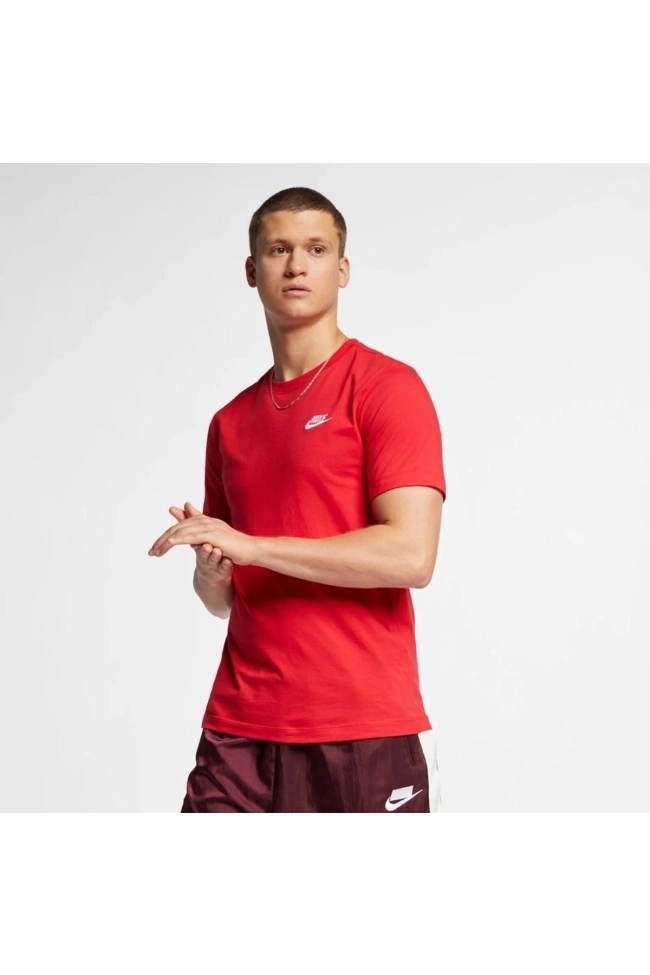 Camiseta Nike Club Masculina Vermelha Produto Camiseta Nike Club Masculina Vermelha