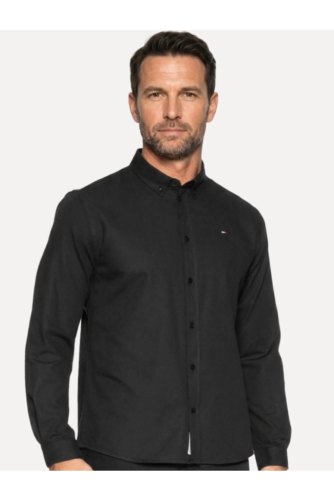 Camiseta Tommy Hilfiger Manga Longa Lisa Masculina Preta Produto Camiseta Tommy Hilfiger Manga Longa Lisa Masculina Preta