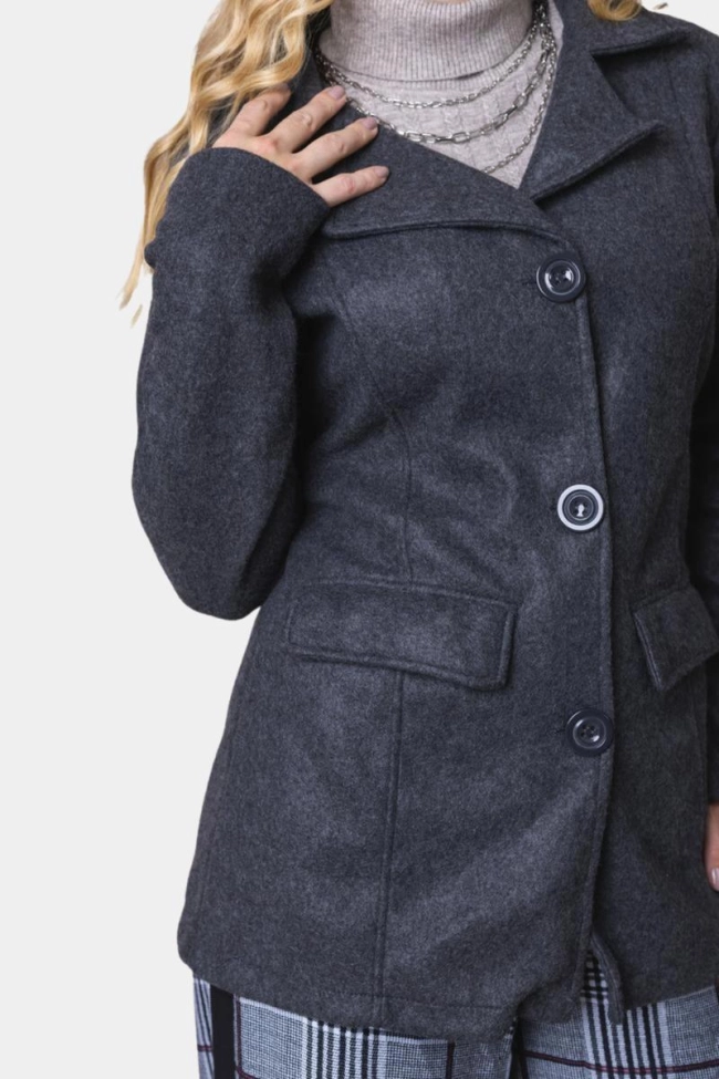 Produto Casaco Crocker Soft Feminino Mescla Escuro