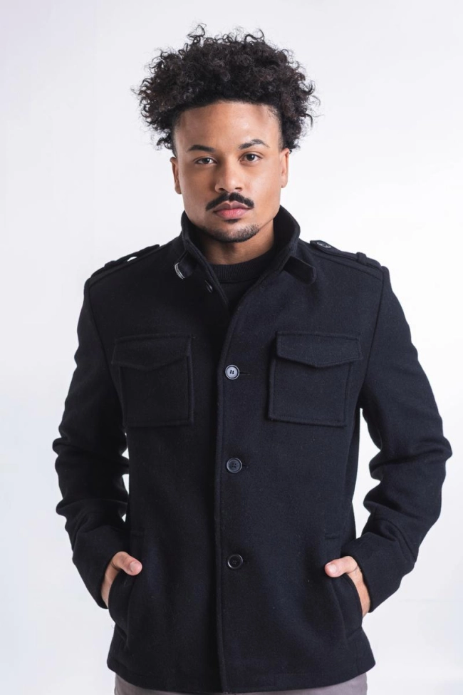 Produto Casaco La Marca Lã Masculino Preto 