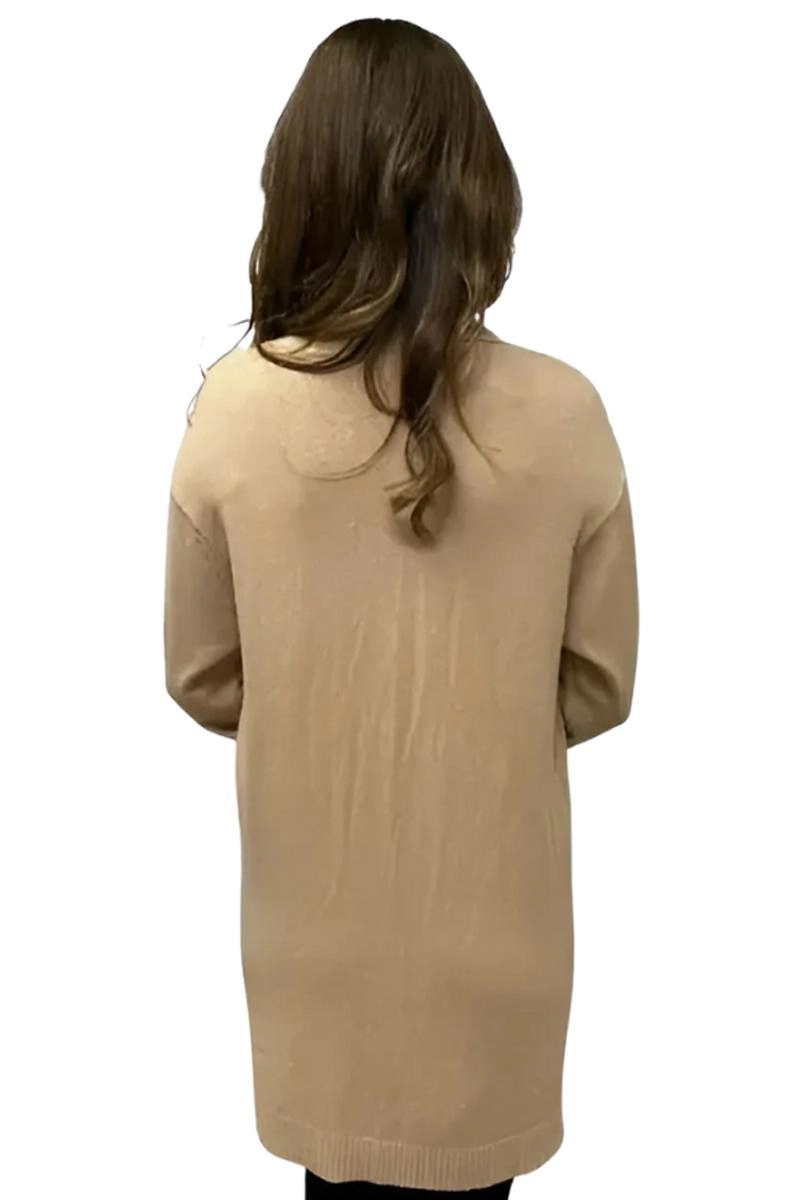 Casaco Mooncity Em Tricot Feminino Areia Produto Casaco Mooncity Em Tricot Feminino Areia