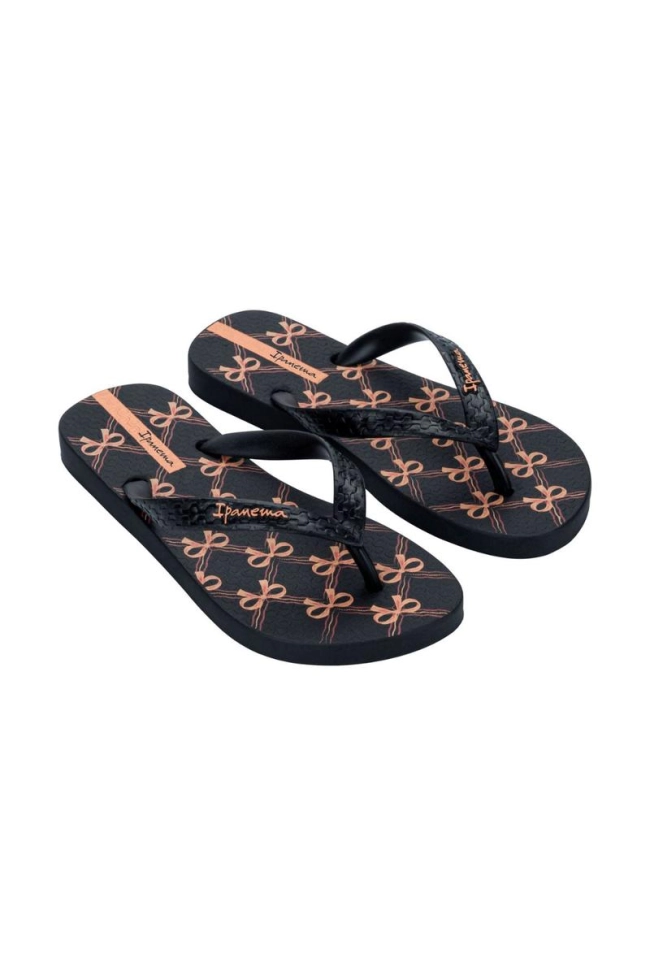 Produto Chinelo Ipanema Grendene Feminino Preto/Laranja 