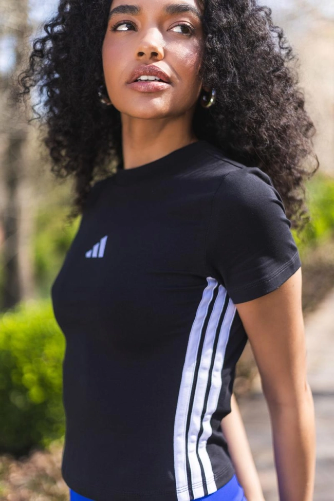 Camiseta Adidas Cropped Manga Curta Feminino Produto Camiseta Adidas Cropped Manga Curta Feminino