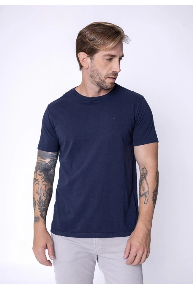 Produto Camiseta Ellus Manga Curta Masculina Marinho