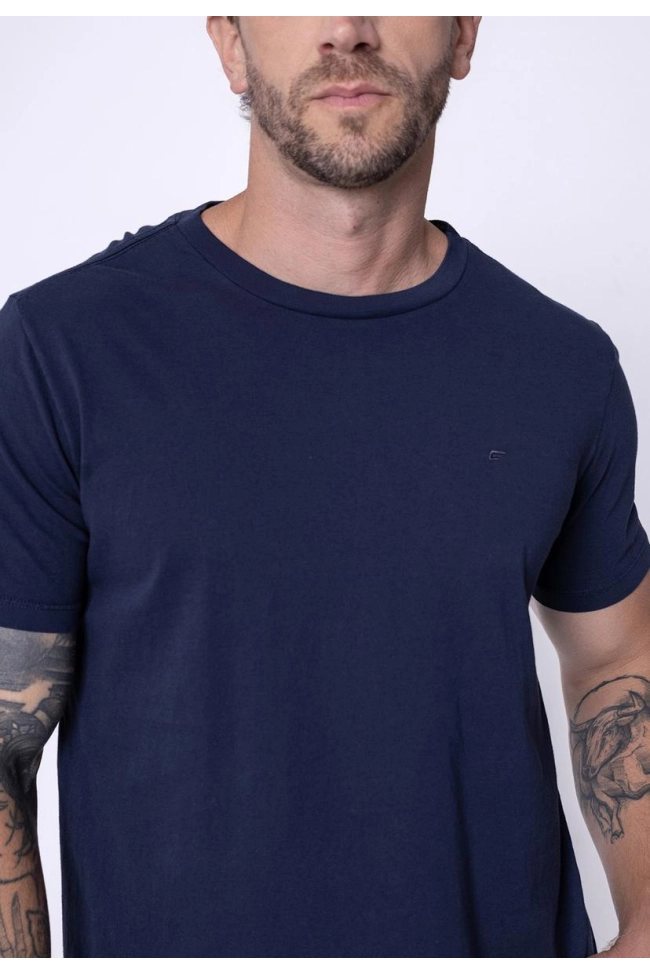 Produto Camiseta Ellus Manga Curta Masculina Marinho