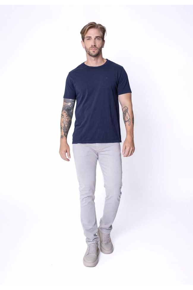 Produto Camiseta Ellus Manga Curta Masculina Marinho