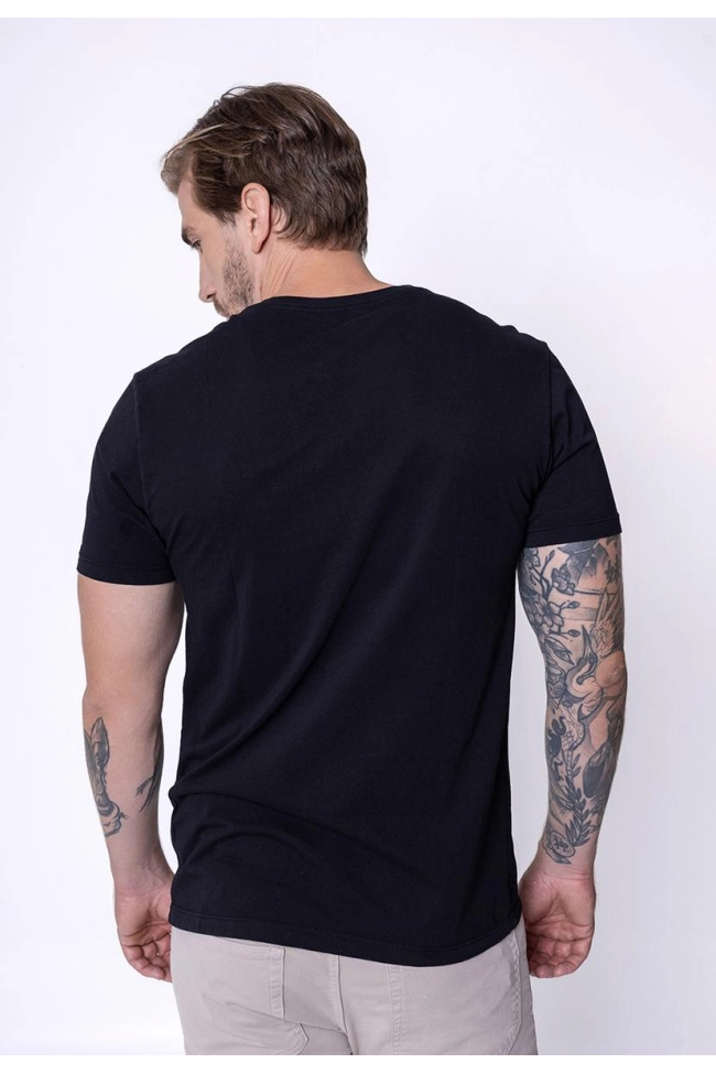 Produto Camiseta Guess Logo Silk Masculina Preta