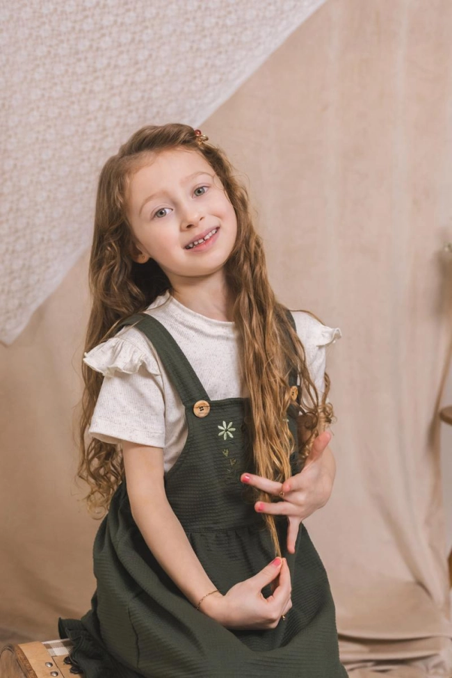 Conjunto Coccinelle Salopete Bordado Infantil Feminino Produto Conjunto Coccinelle Salopete Bordado Infantil Feminino