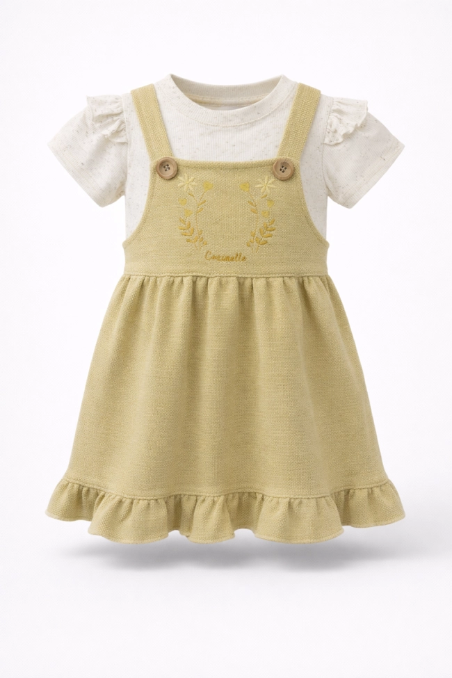Produto Conjunto Coccinelle Salopete Bordado Infantil Feminino 