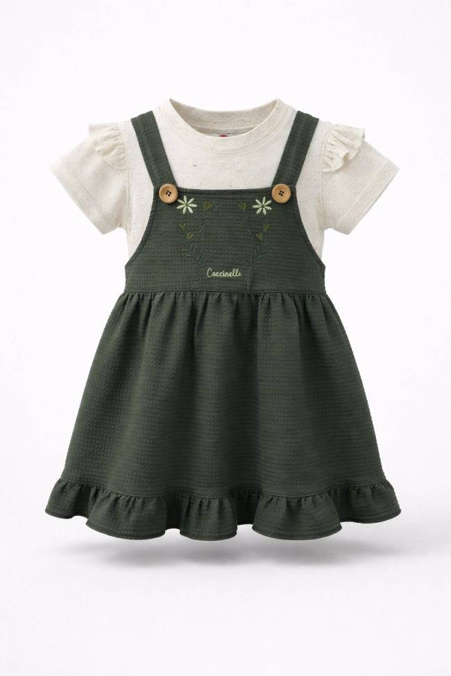 Conjunto Coccinelle Salopete Bordado Infantil Feminino Produto Conjunto Coccinelle Salopete Bordado Infantil Feminino
