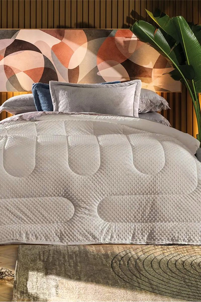 Produto Edredom Casal Altenburg Pop Blend Sense Bege