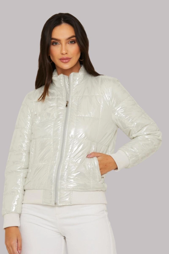 Produto Jaqueta Aishty De Nylon Feminina Off White