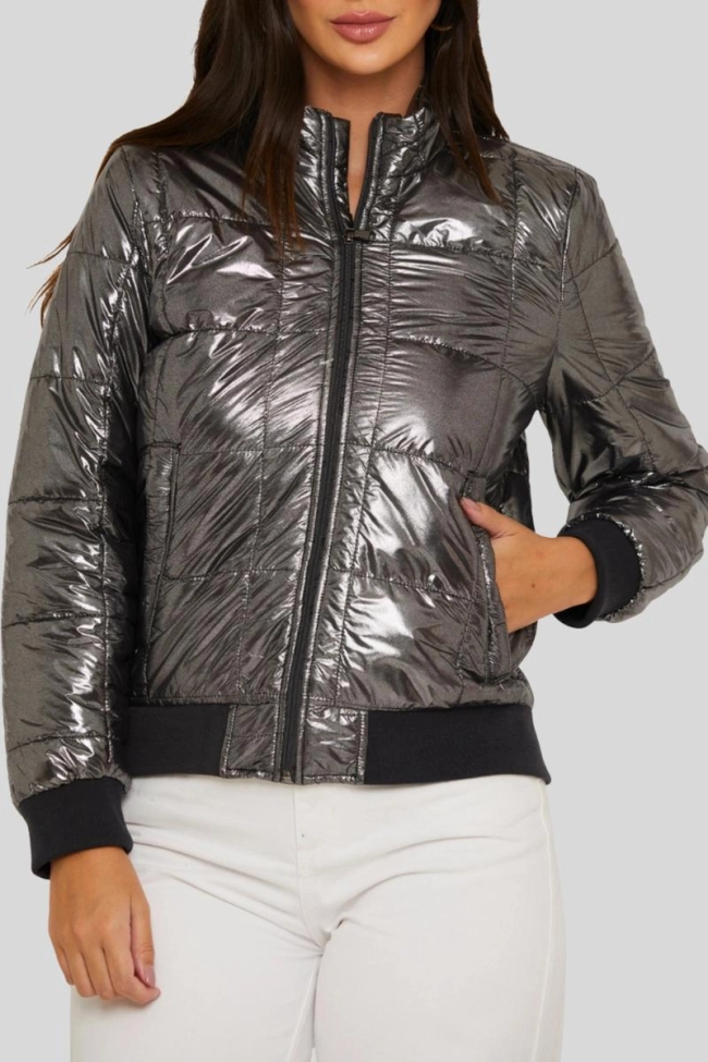 Produto Jaqueta Aishty De Nylon Feminina Preta