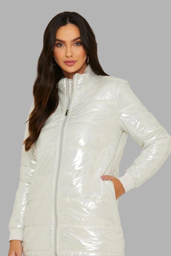 Produto Jaqueta Aishty Nylon Furta-cor Feminina Off White