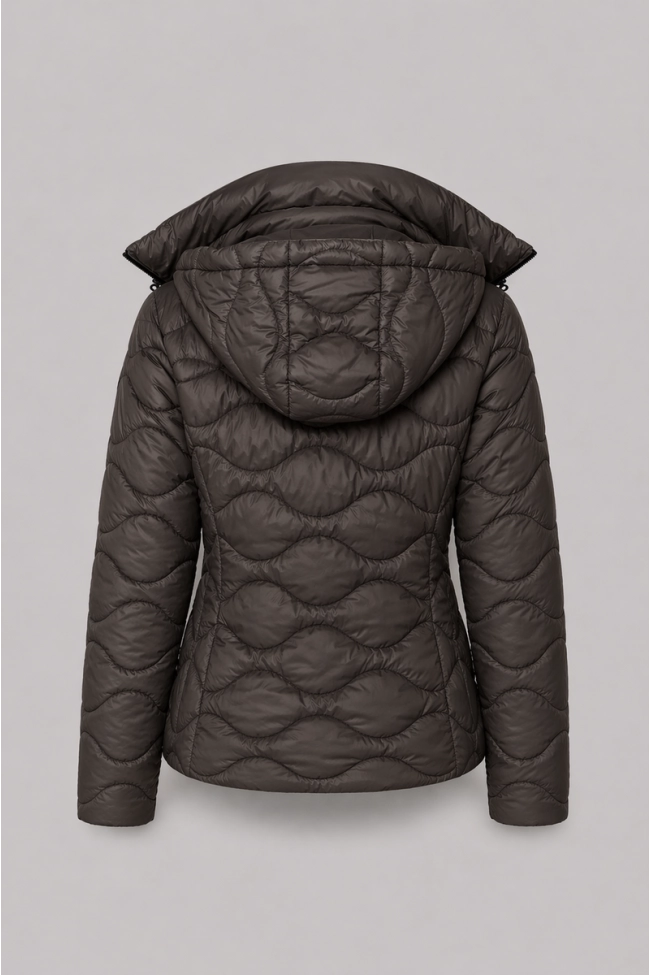 Produto Jaqueta Alpelo Nylon Curta Dupla Face Feminina Marrom Expresso