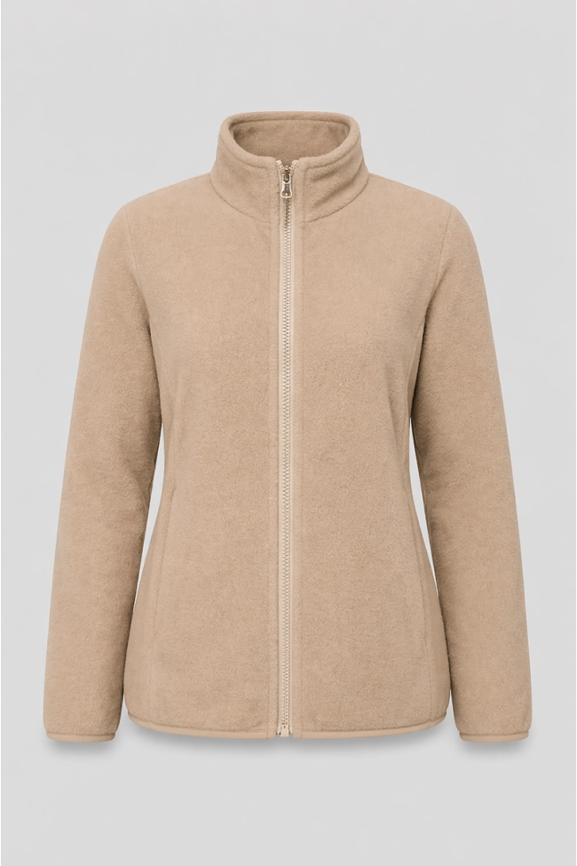 Produto Jaqueta Alpelo Parka Com Fleece Destacável Feminina Bege Macadâmia