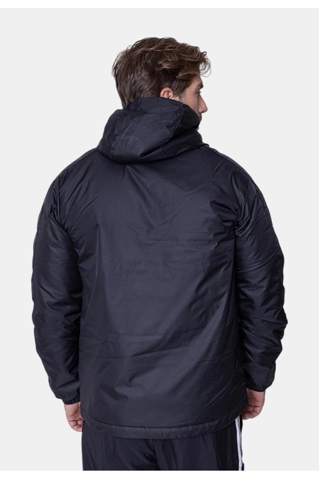 Produto Jaqueta Capuz Adidas Isolamento Essentials Três Listras Masculina Preta