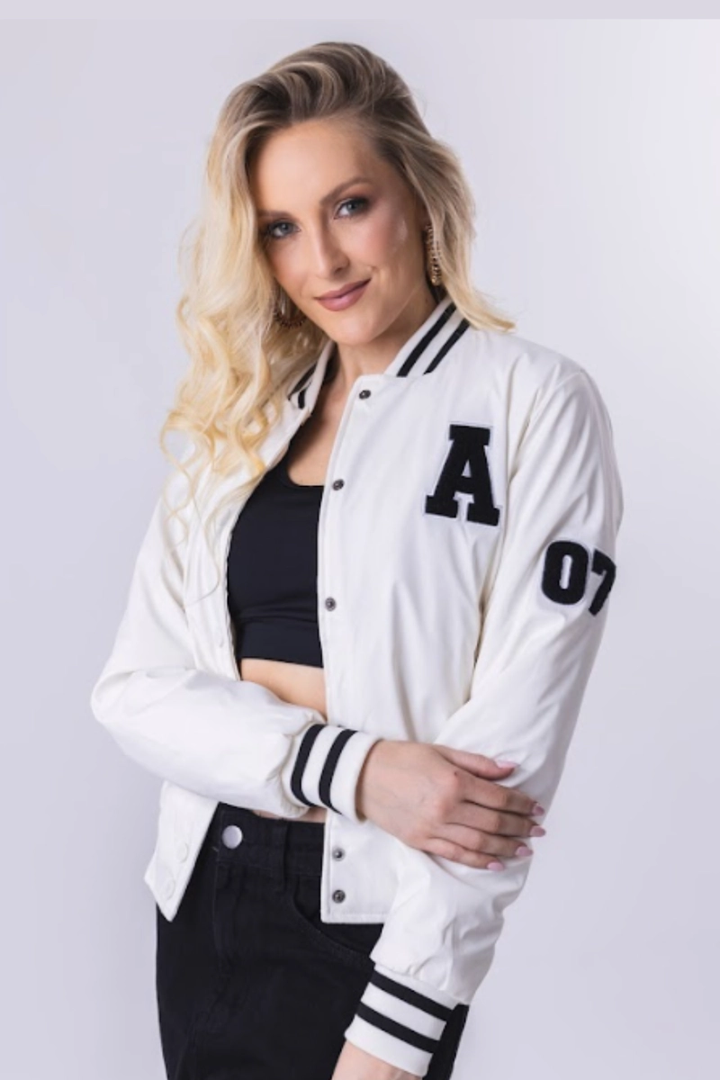Produto Jaqueta Crocker College Feminina Off White