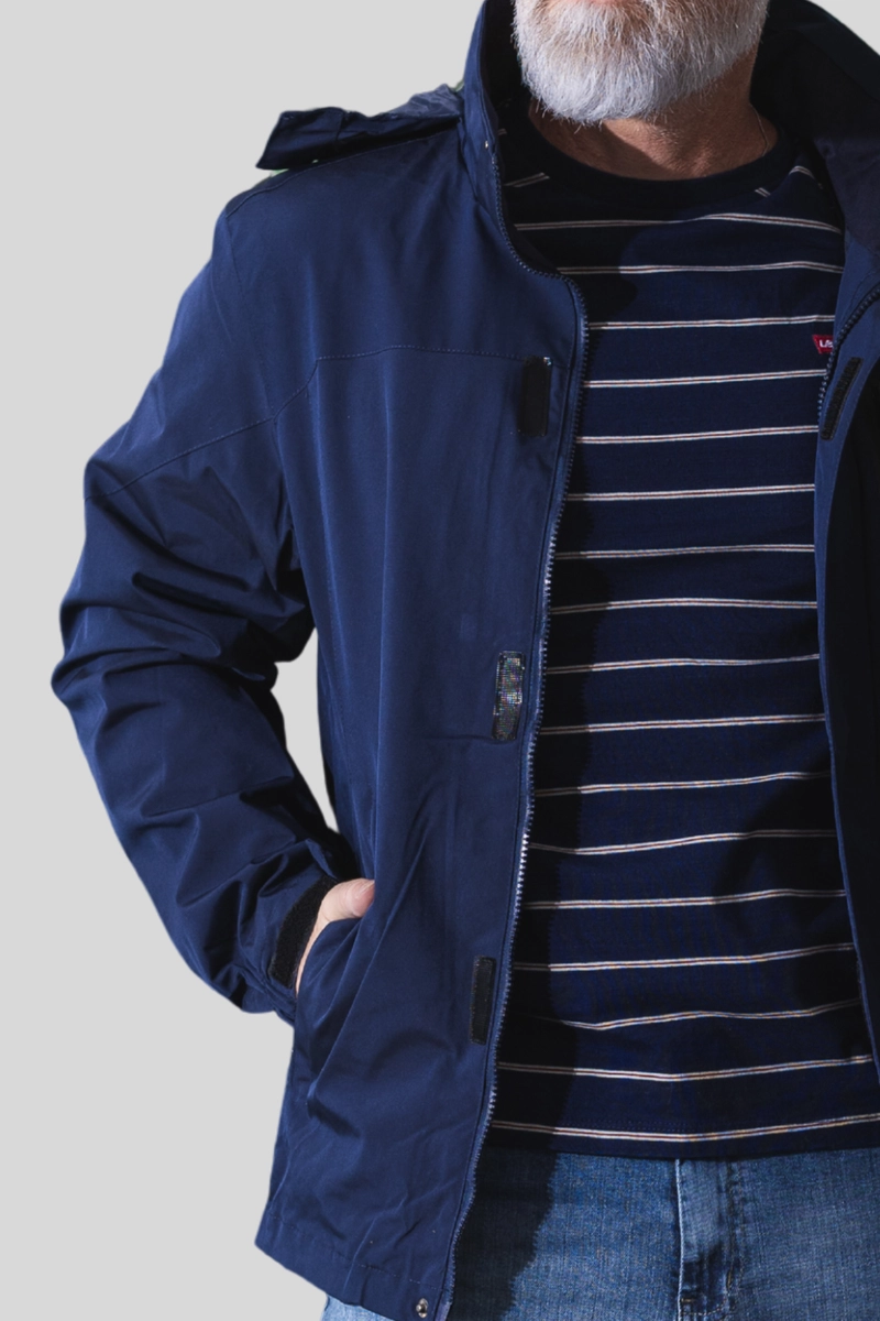 Produto Jaqueta Crocker Forrada com Capuz Masculina Marinho 