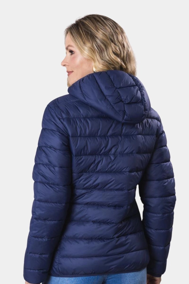 Produto Jaqueta Crocker Nylon Com Capuz e Zíper Feminina Azul Marinho