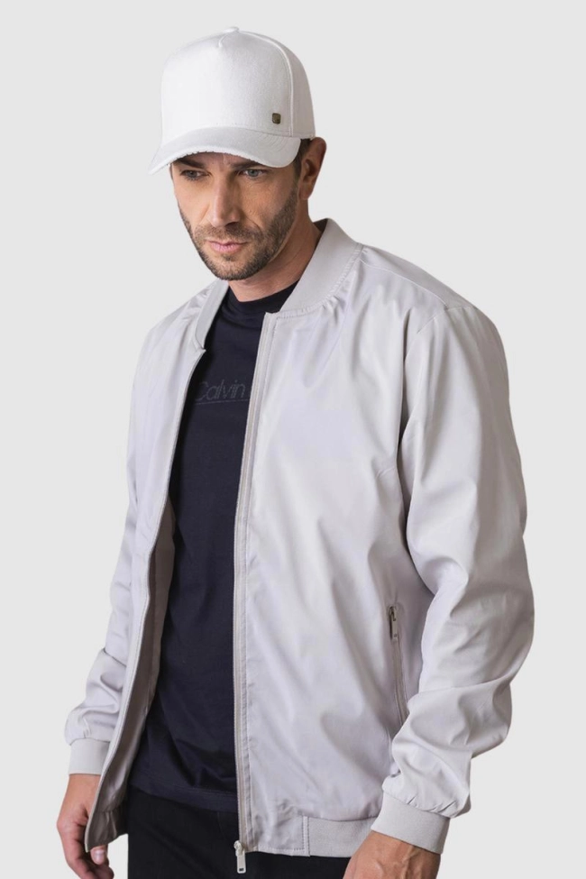 Produto Jaqueta Crocker Nylon Punhos Masculina Areia Claro