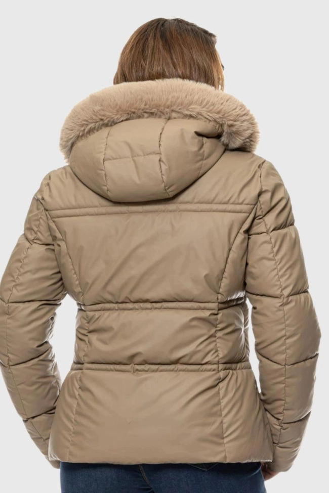 Produto Jaqueta Crocker Puffer Forrada Feminina Areia