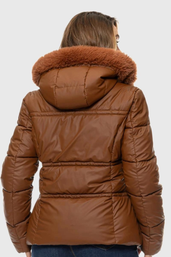 Produto Jaqueta Crocker Puffer Forrada Feminina Caramelo