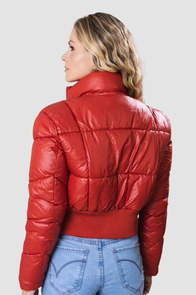 Produto Jaqueta Crocker Puffer Nylon Feminina Vermelho Vivo