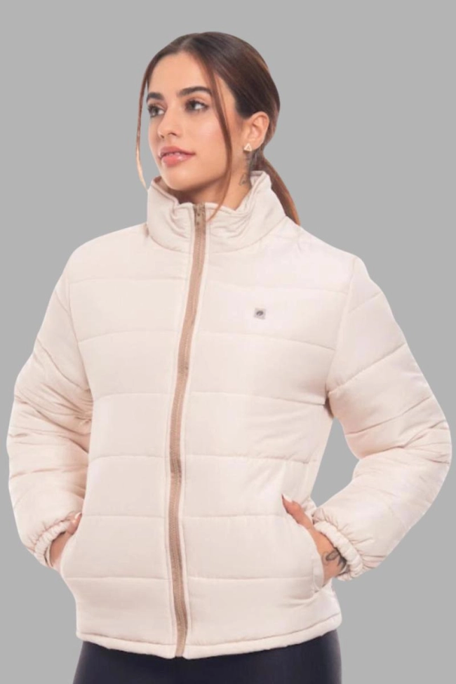 Produto Jaqueta Freesurf Nylon Puffer Feminina Off White