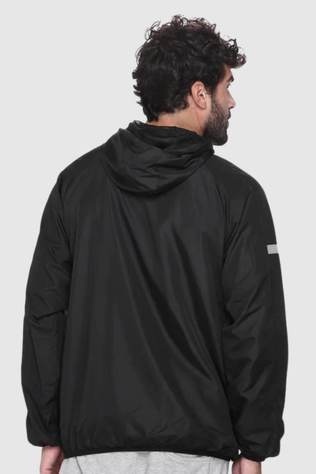Produto Jaqueta Kappa Internacional Corta Vento Manga Longa Preto