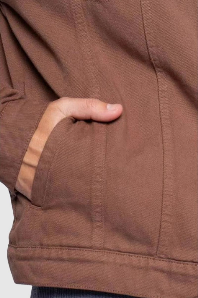 Produto Jaqueta Max Denim Sarja Masculina Marrom