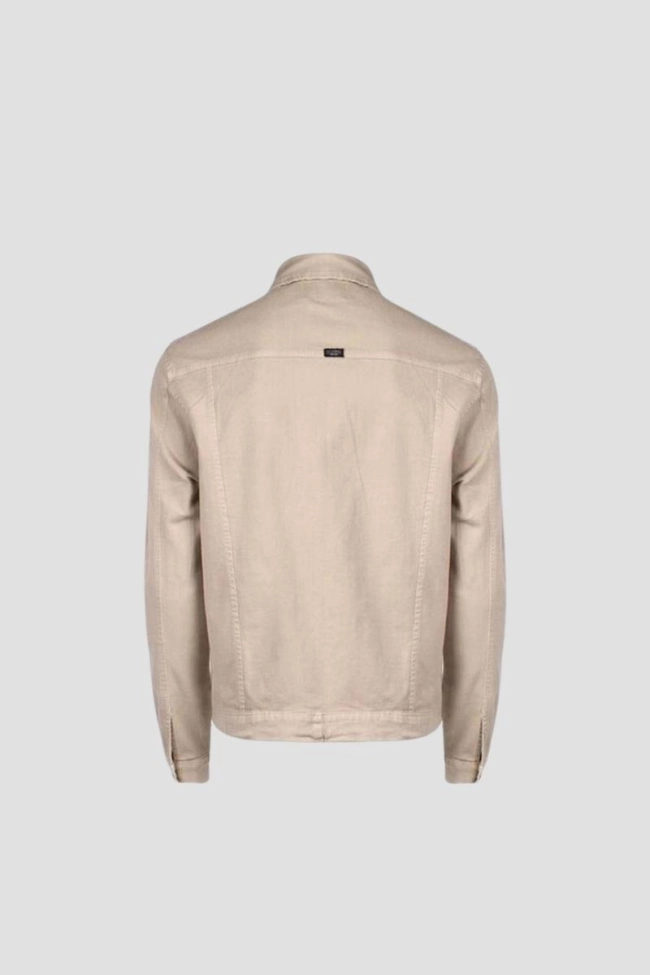 Produto Jaqueta Max Denin Sarja Masculina Off White