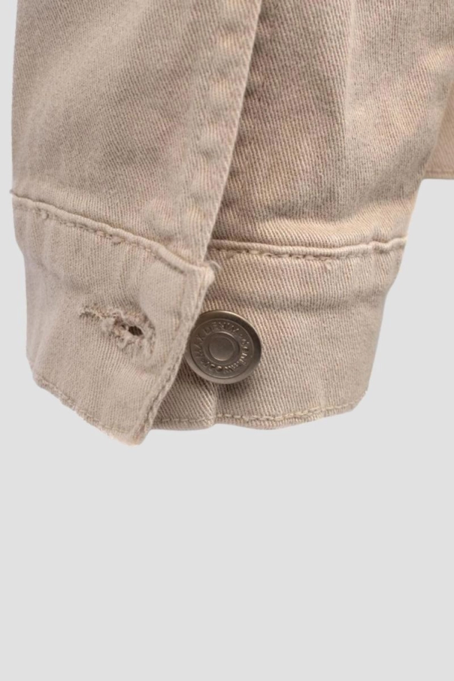 Produto Jaqueta Max Denin Sarja Masculina Off White