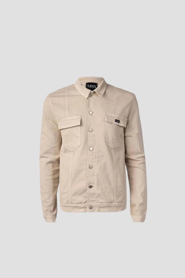 Produto Jaqueta Max Denin Sarja Masculina Off White