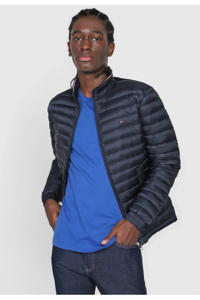 Jaqueta Tommy Hilfiger Nylon Masculina Azul Marinho Produto Jaqueta Tommy Hilfiger Nylon Masculina Azul Marinho
