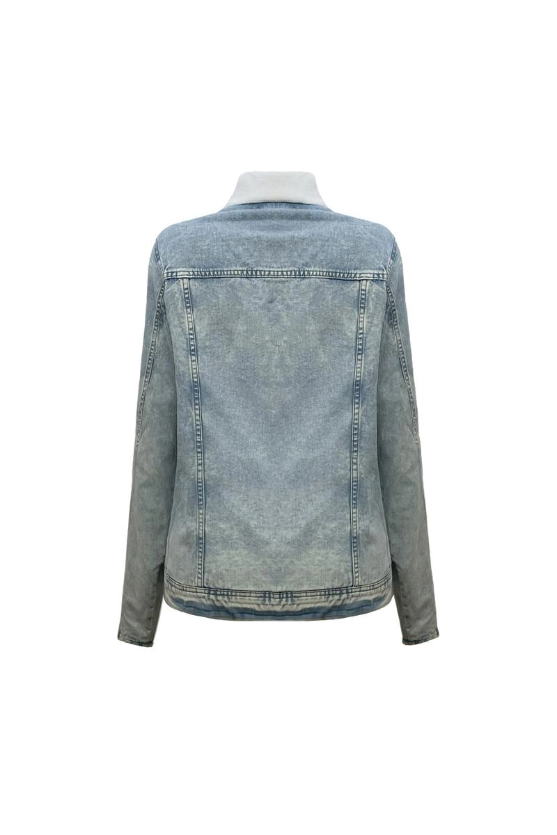 Jaqueta Voox Forrada Pelo Masculina Jeans Claro Mescla Produto Jaqueta Voox Forrada Pelo Masculina Jeans Claro Mescla