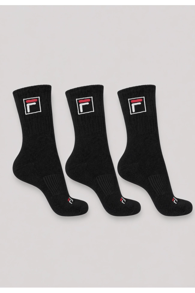 Produto Kit 3 Meias Fila Tripack Cano Alto Preto