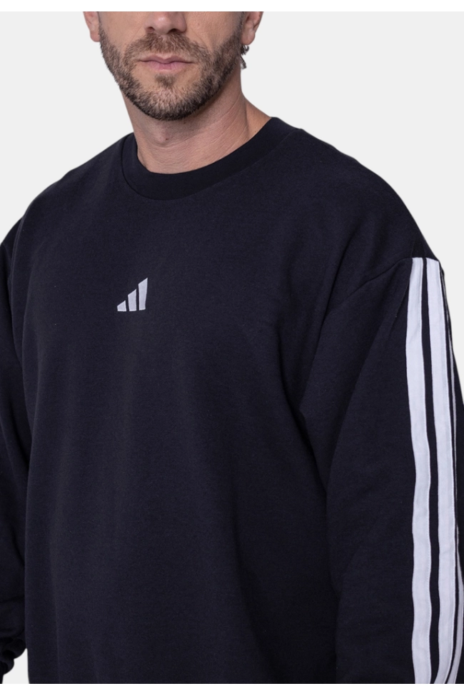 Produto Moletom Adidas 3 Stripes Masculino Preto