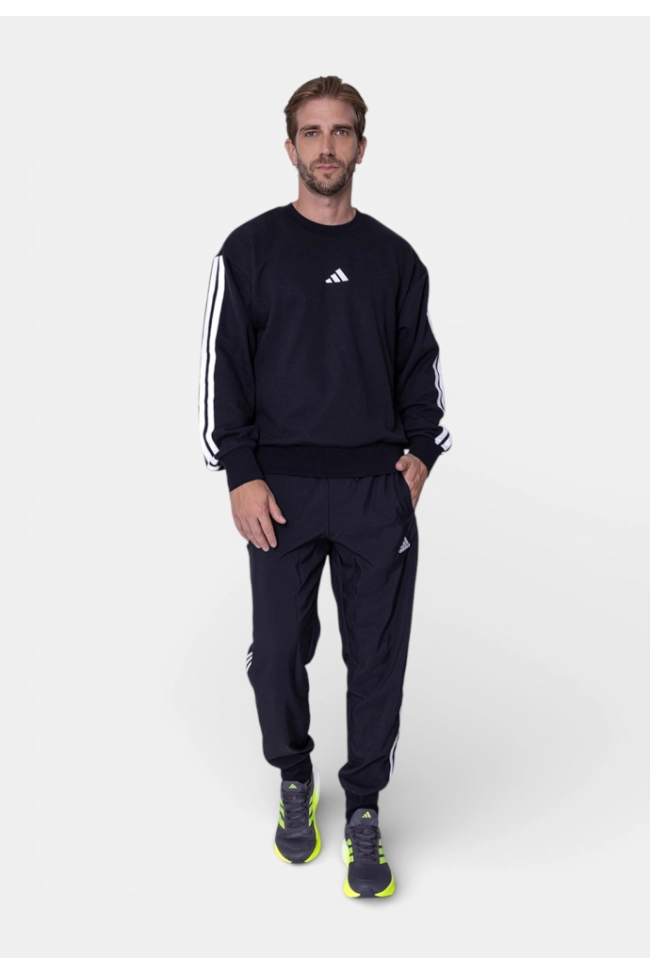 Produto Moletom Adidas 3 Stripes Masculino Preto