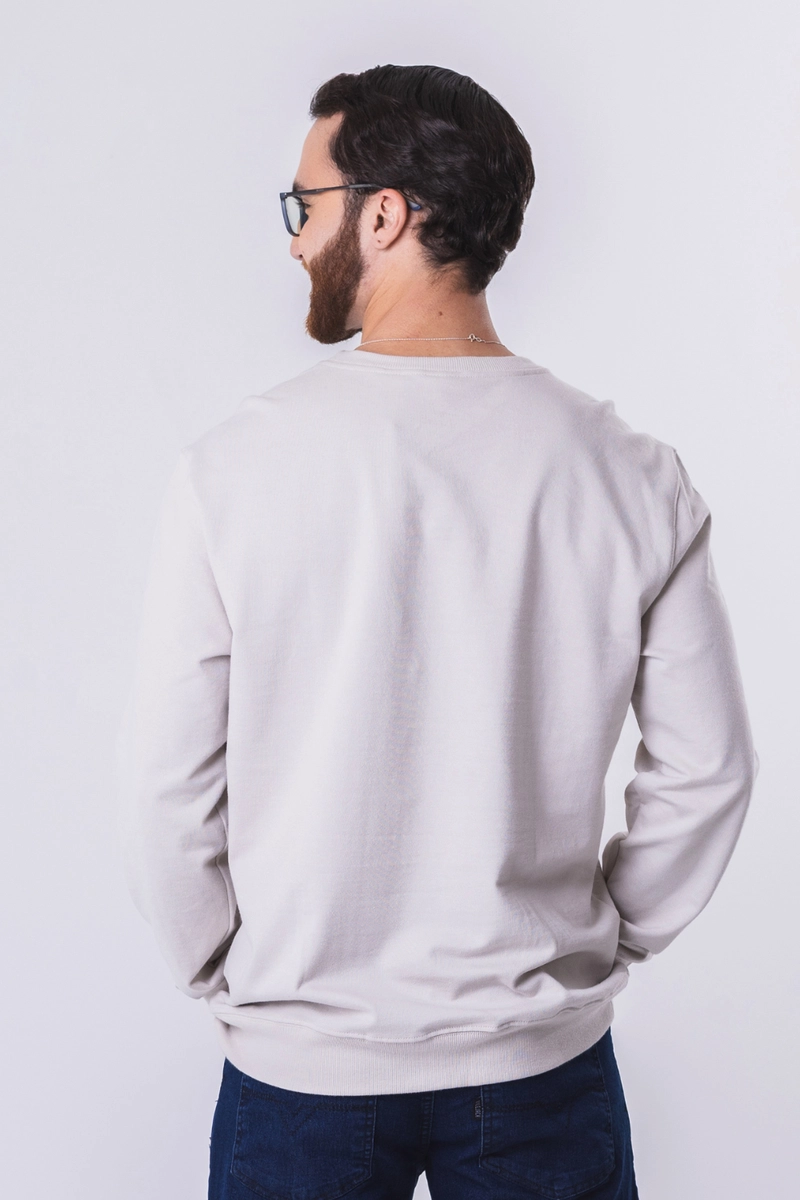 Moletom Calvin Klein Careca Masculino Areia Produto Moletom Calvin Klein Careca Masculino Areia