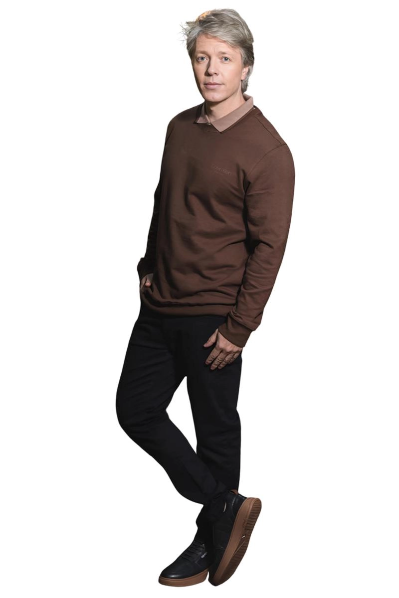 Moletom Calvin Klein Careca Masculino Marrom Produto Moletom Calvin Klein Careca Masculino Marrom